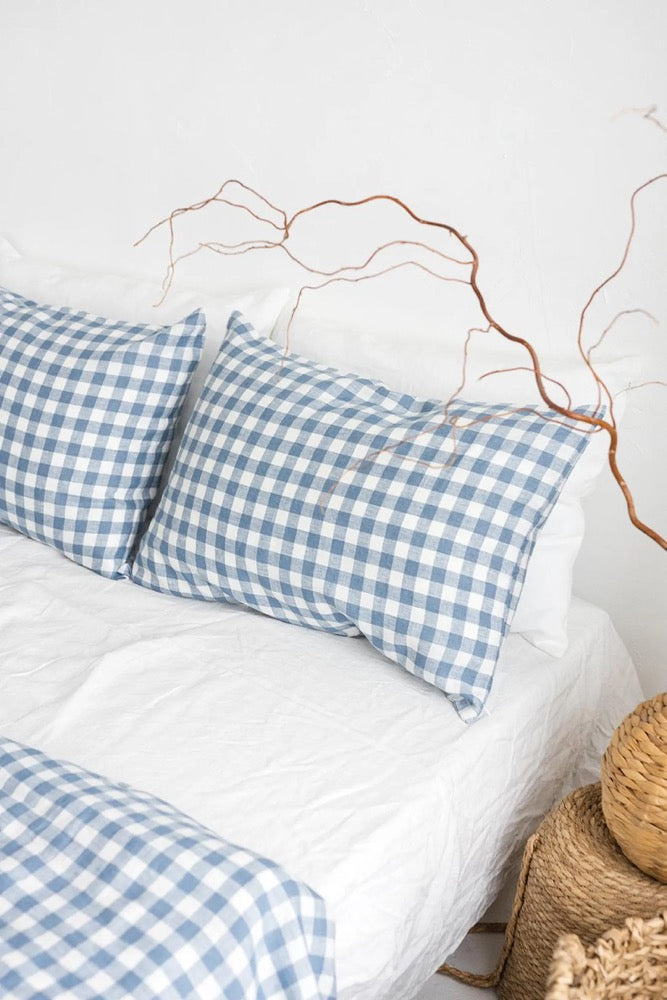 Linen Pillow Cover With Zipper, Zippered Linen Pillowcase, Linen Pillow Shams, Linen Queen King