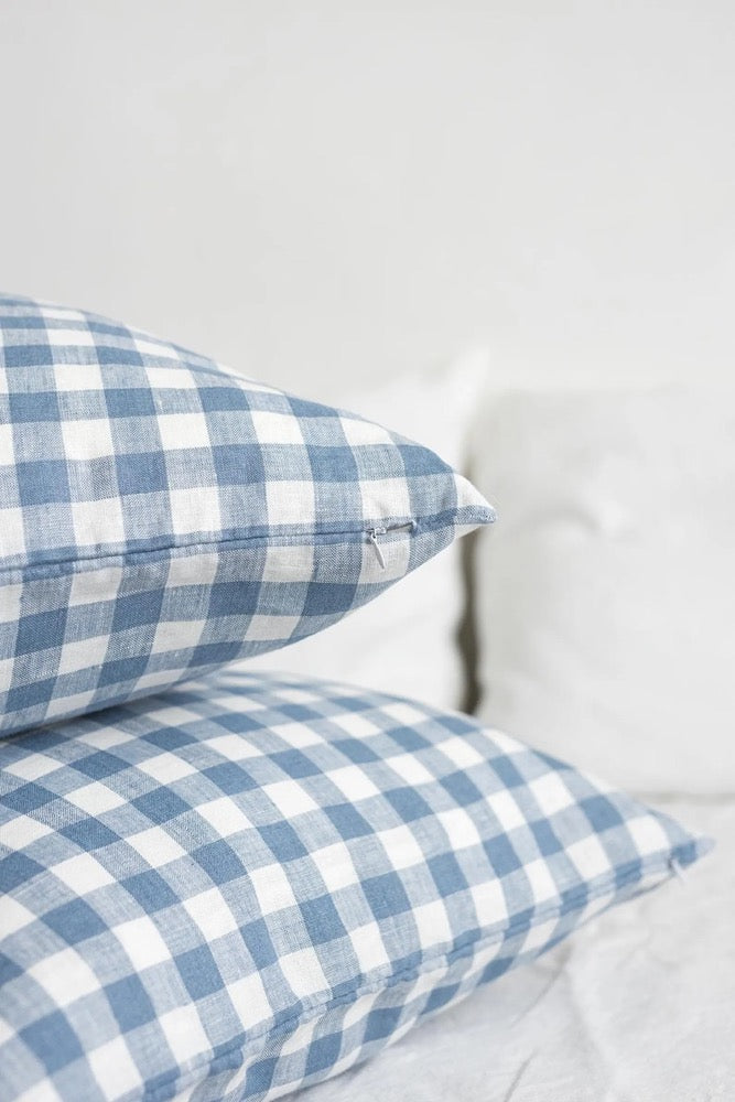 Linen Pillow Cover With Zipper, Zippered Linen Pillowcase, Linen Pillow Shams, Linen Queen King