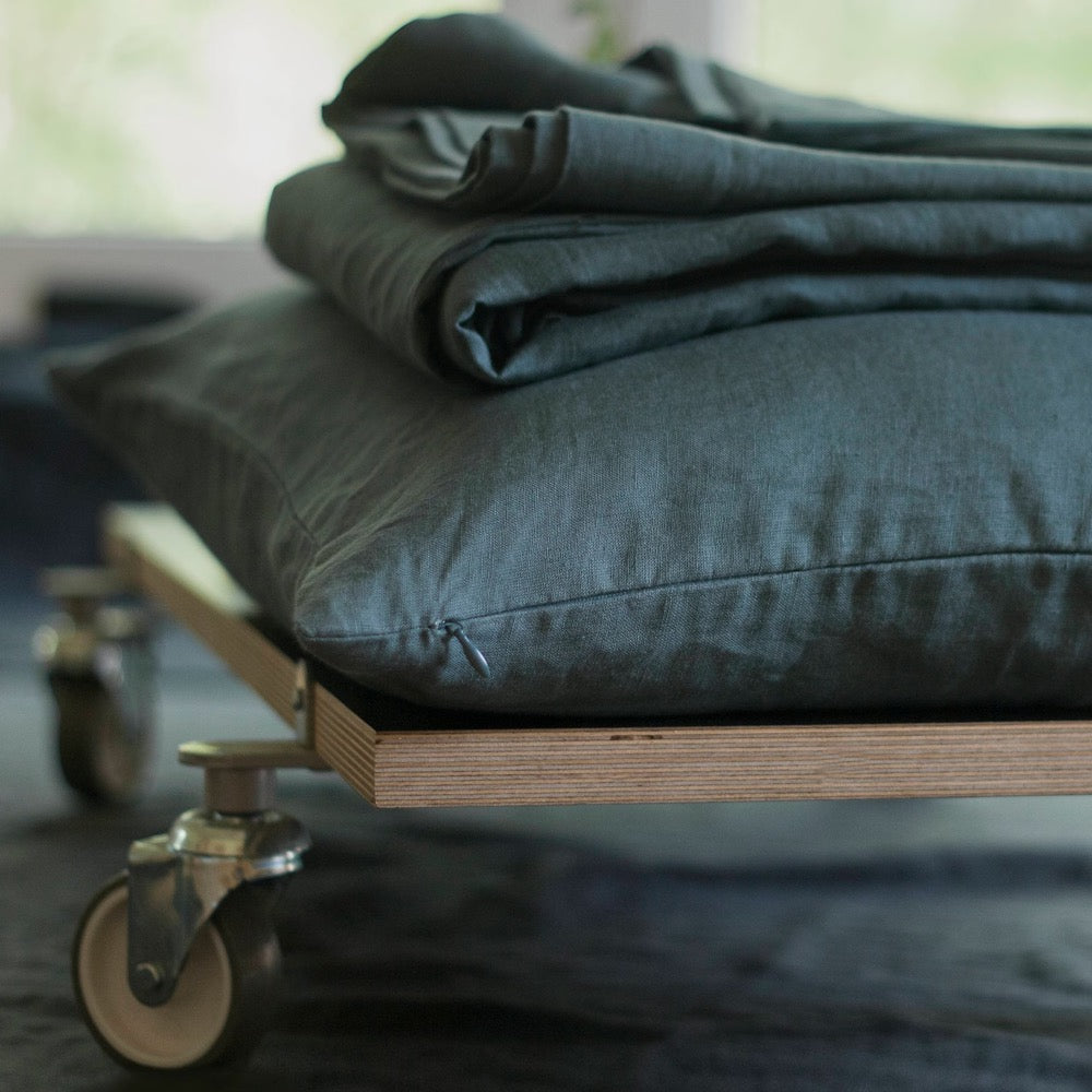 Blue linen Duvet Cover, Linen quilt cover,Linen Duvet Cover,Pure Linen Bedding,Custom Size Duvet